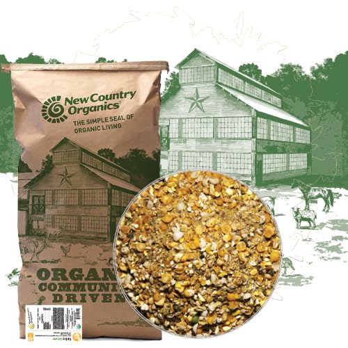 New Country Organics | Turkey Grower Feed 40 lbs I Turkey Feed for Jakes and Jennies | Soy-Free | 23% Protein | Certified Organi