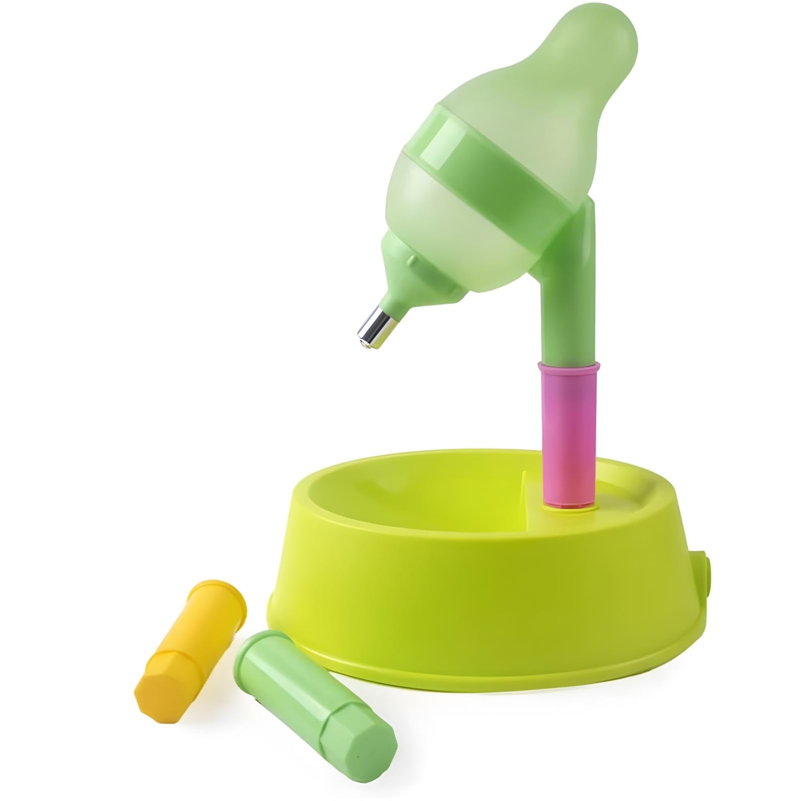 Nacoco Pet Standing Water Dispenser - Cat Dog Standing Detachable Pole Automatically Feeding Height Adjustable(Grey Adjustable R