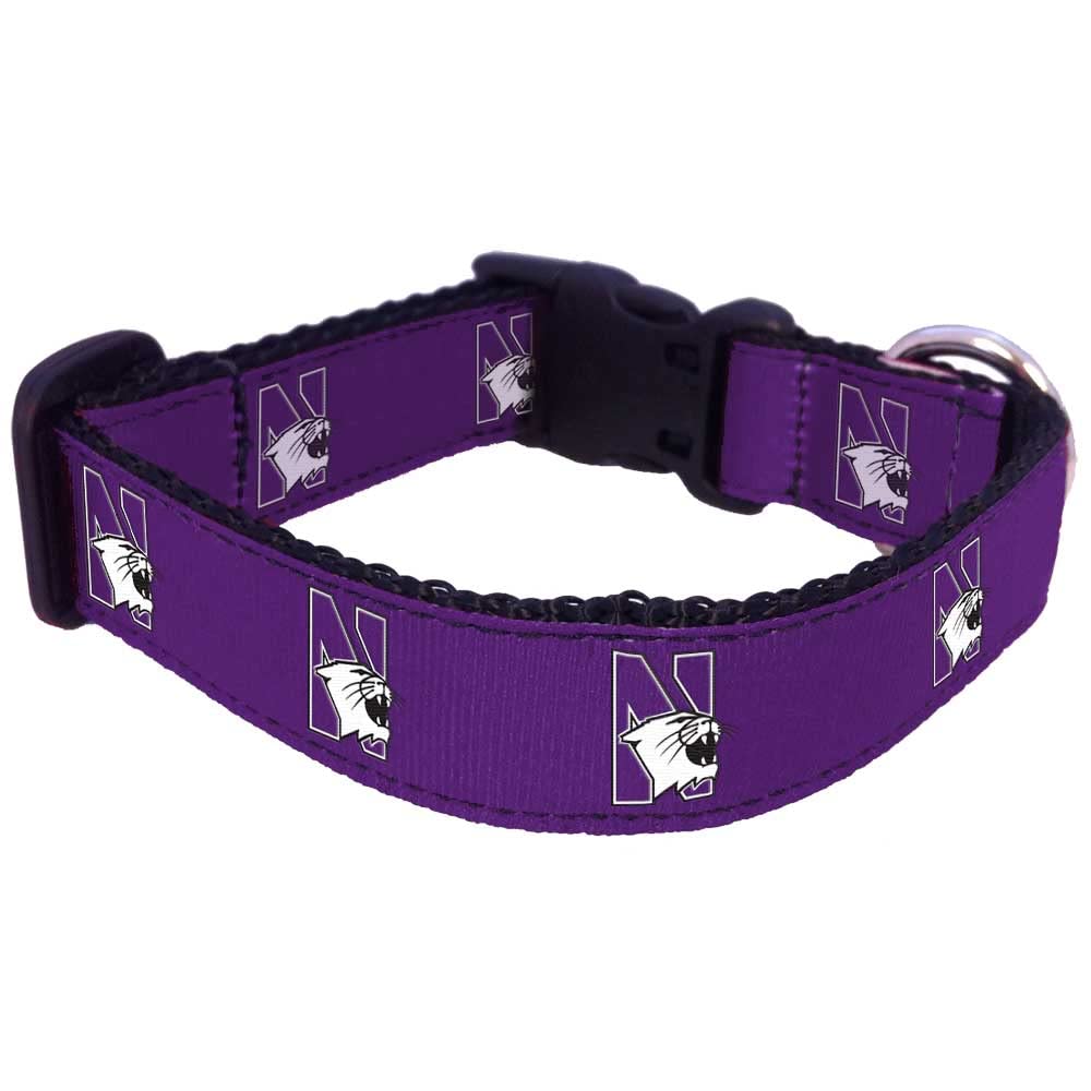 College Dog Collar (Large, Northwestern)