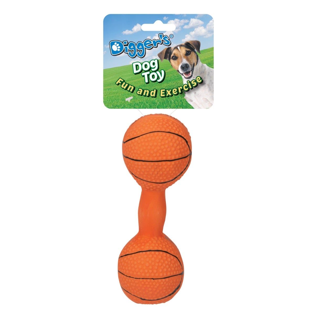 BASKETBALL DUMBELL TOY (Pack of 1)