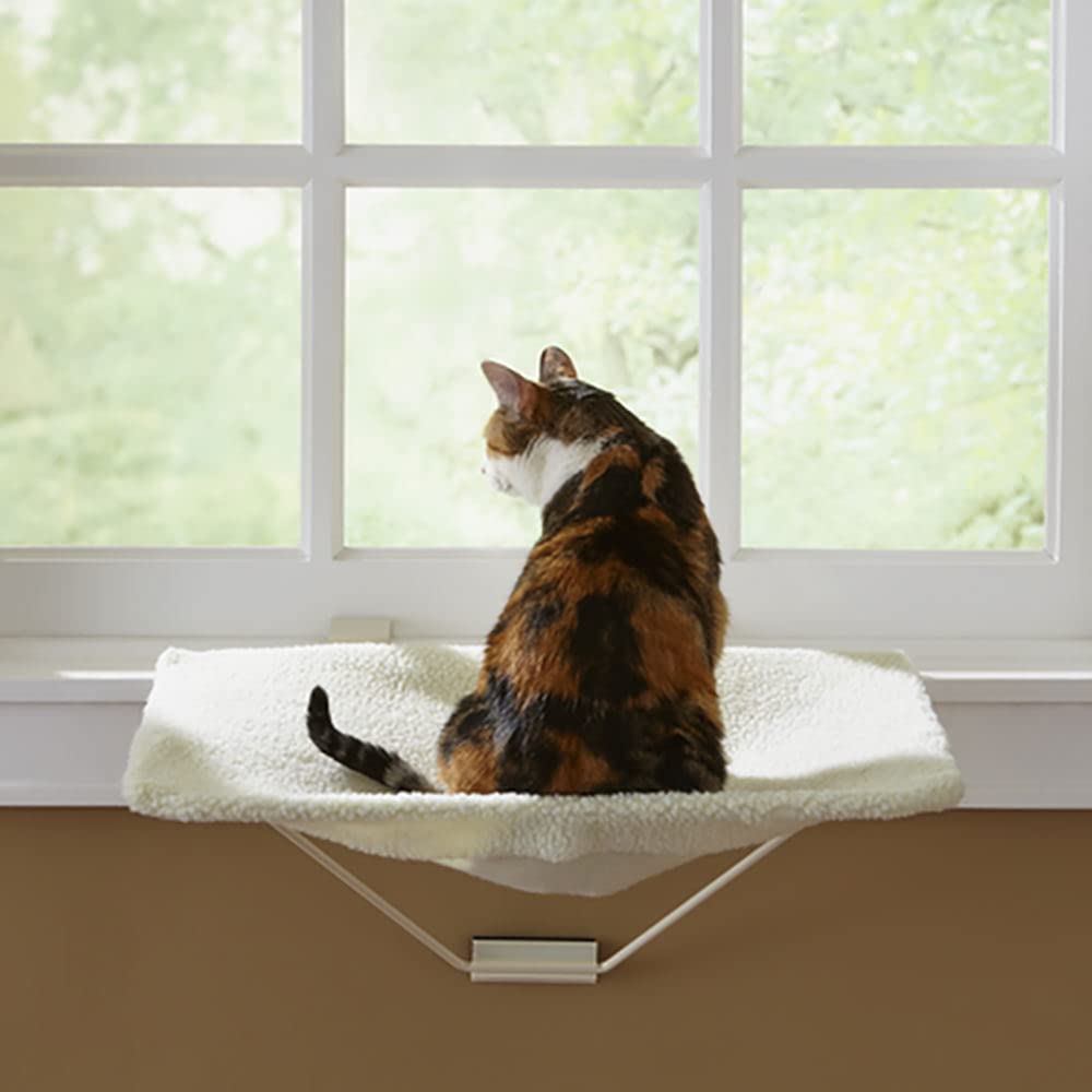 Prevue Pet Products Tabbynapper Easy Mount Cat Hammock Bed Perch For Window, No Tools Needed