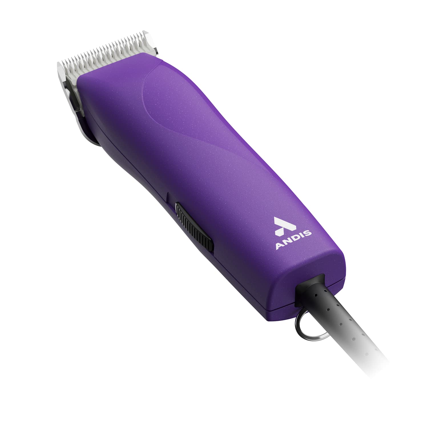 Andis 24820 Easyclip Professional-Animal 7-Piece Detachable Ceramic Blade Clipper Kit, Frustration Free Packaging, Corded Electric, Purple