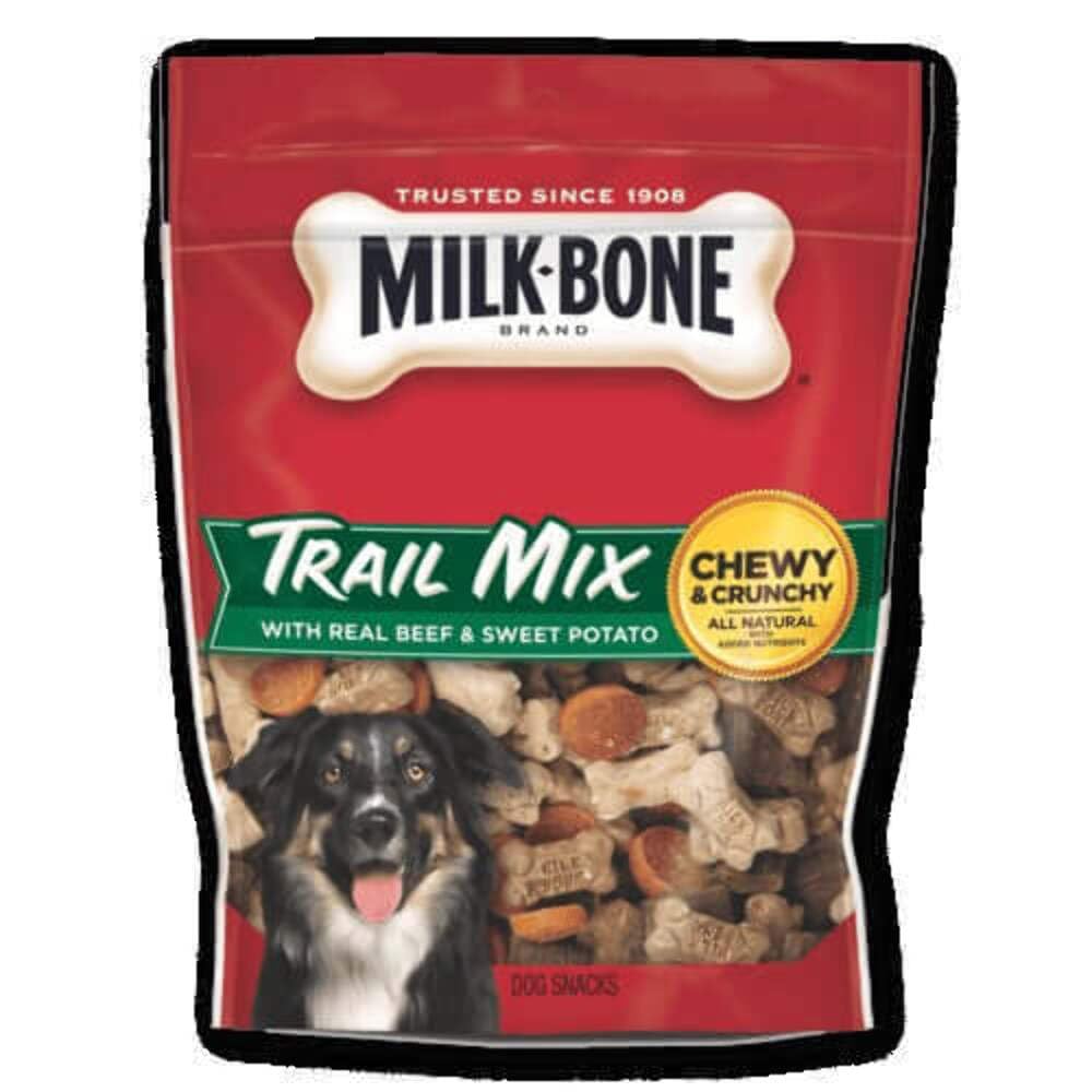 Milk-Bone Trail Mix Chewy and Crunchy Dog Treats, Beef & Sweet Potato