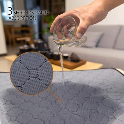 2 Pack Guinea Pig Cage Liners, 24'' X 72'' Washable Guinea Pig Pee Pads, Non Slip Reusable Super Absorbent Guinea Pig Training M