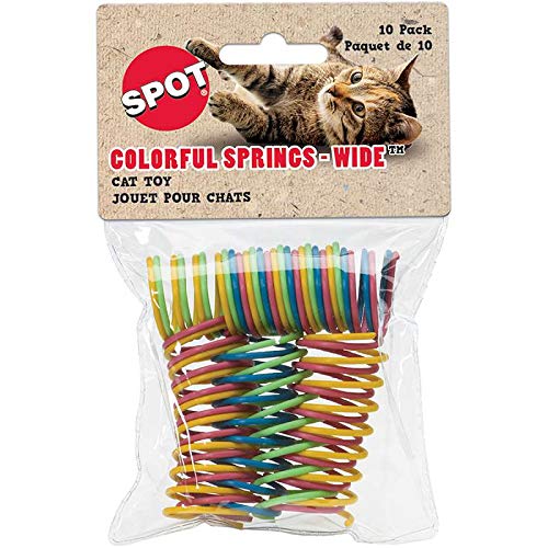 Ethical Pet Products Colorful Springs Wide Cat Toy 10 Pack Scratchers And Toys10