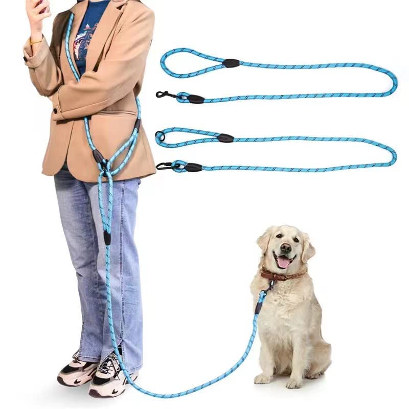 Jopoy Hands Free Dog Leash 9.8Ft Rope Crossbody Dog Leash Reflective For Large Medium Small Dogs Walking, Jogging And Running,Do