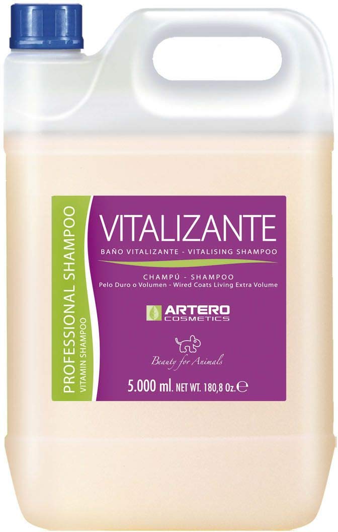 Artero Cosmetics Vitalizing Dog Shampoo 180.8 Oz - Volumizing, Gentle For Sensitive Skin