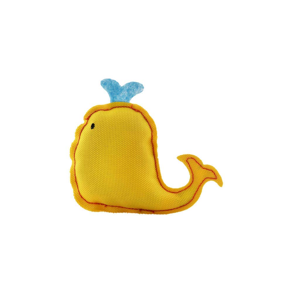 Beco Catnip Friendly Whale Cat Toy, Stuffed with Whisker Tingling North American Catnip, Tough and Durable Outer Cloth Crafted f