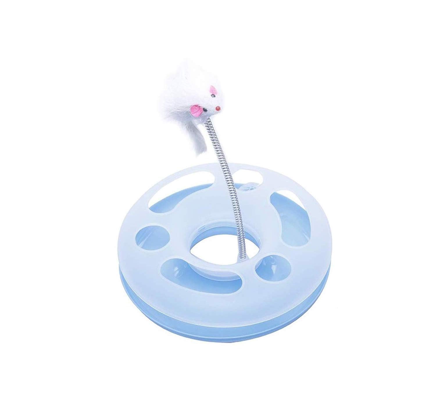 Psk Pet Mart Catch The Mouse Motion Cat Toy (Blue)