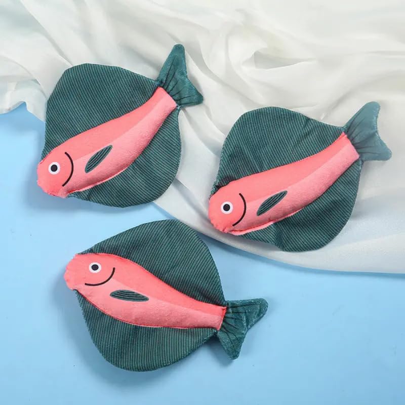 Dog Trust Realistic Lifelike Teeth Cleaning Multicolor Cat Toy Fish Plush 2Pcs Interactive Small Soft Training Funny Portable Pe