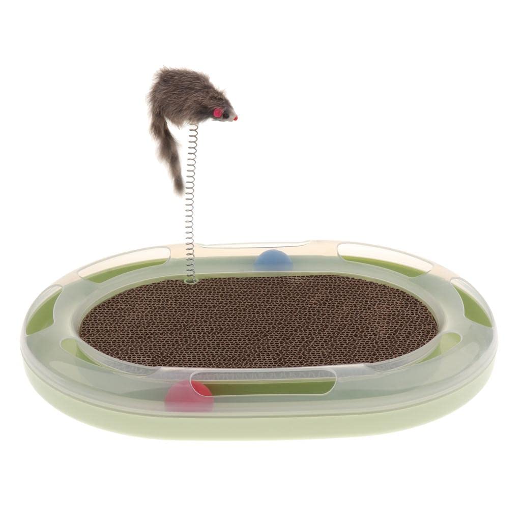 Myaddiction Funny Pet Cat Crazy Ball Disk Scratch Cat Intelligence Toy With Track Ball