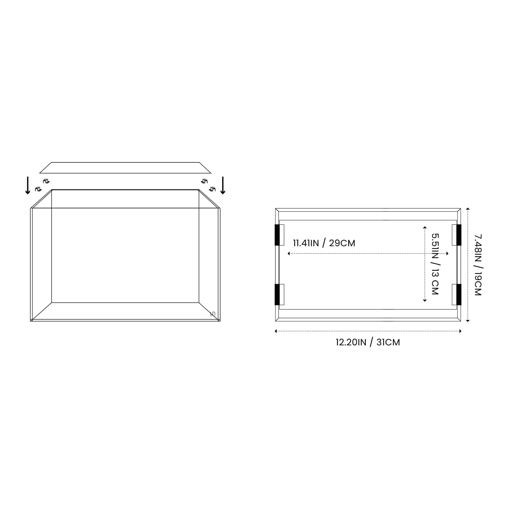 Ultum Nature Sytems Tank Lids For Rimless Tanks - Ultra Clear Rimless Aquarium Lid, Fish Tank Lid Cover For Glass Aquarium, Fram