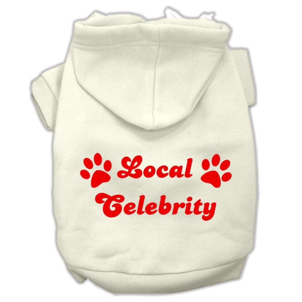 Pet Dog & Cat Hoodie Screen Printed, Local Celebrity Purple XS (0-3 lbs.)