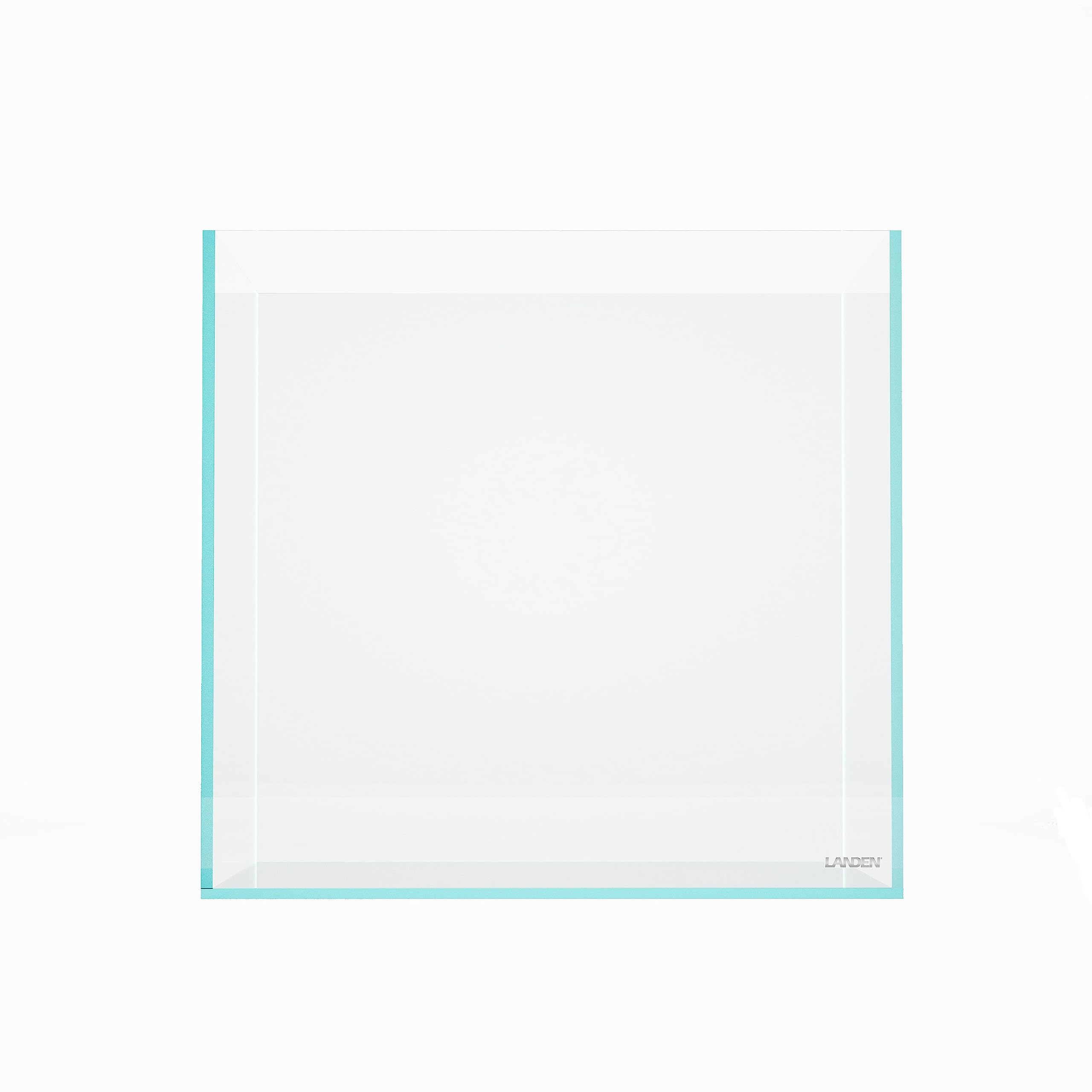 LANDEN 15.6 Gallon Cube Rimless Low Iron Aquarium Tank,15.7'' L    15.7'' W    15.7'' H (40cm x 40cm x 40cm) 6mm Thickness with