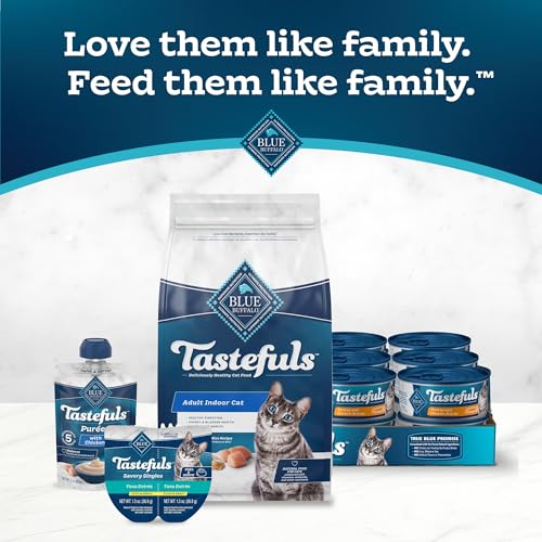 Blue Buffalo Tastefuls Natural Dry Food for Adult Indoor Cats, Chicken & Brown Rice Recipe, 5-lb. Bag