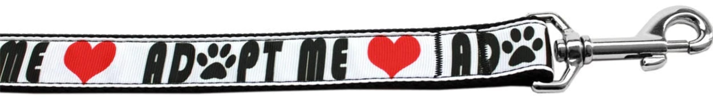 Pet Dog & Cat Nylon Collar or Leash, &quot;Adopt Me&quot; XS Collar
