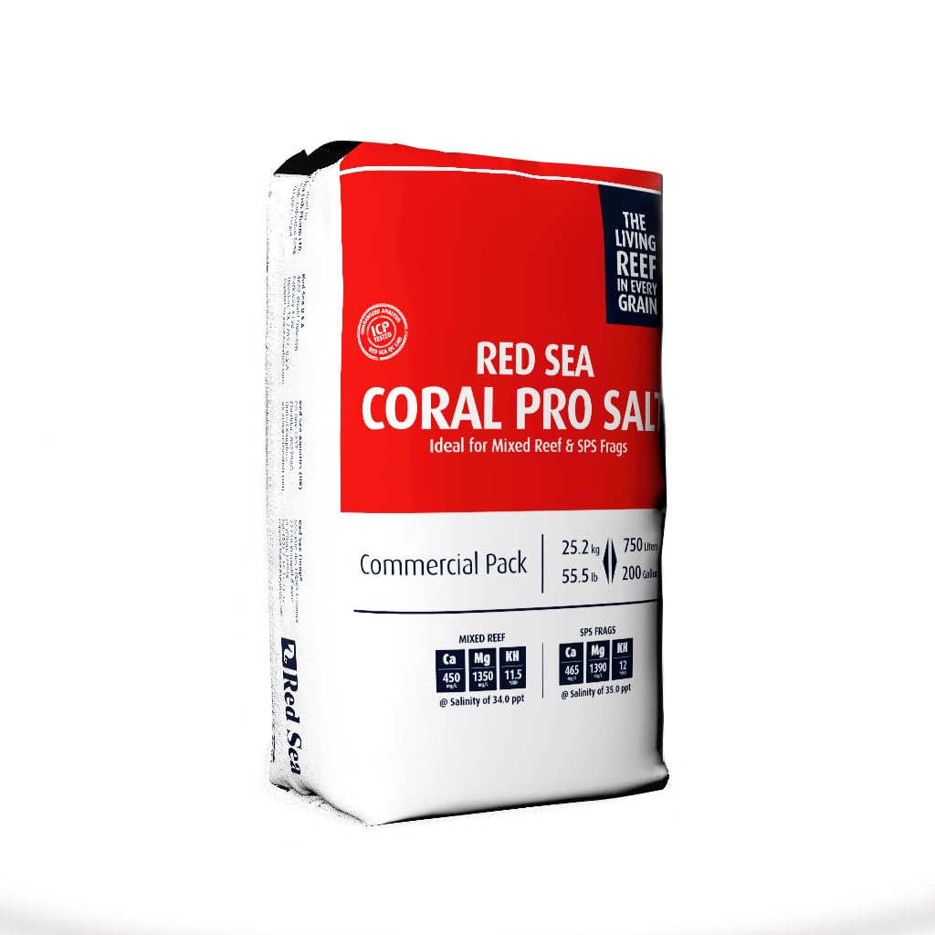 Red Sea Fish Pharm ARE11236 Coral Pro Marine Salt for Aquarium, 200Gallon
