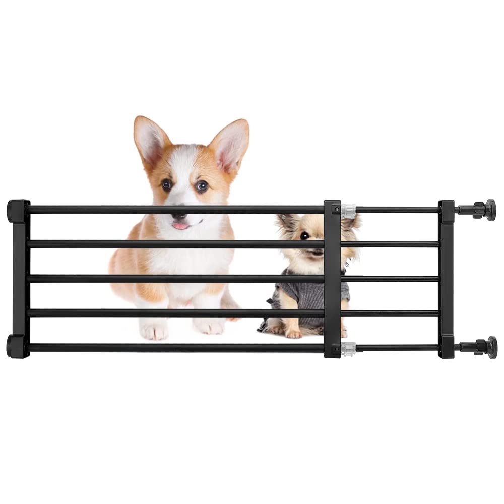 Short Dog Gate Expandable Dog Gate 22-39.37 to Step Over,Pressure Mount Small Pet Gate,Low Pet Gate-Adjustable,Puppy Gate Indoor