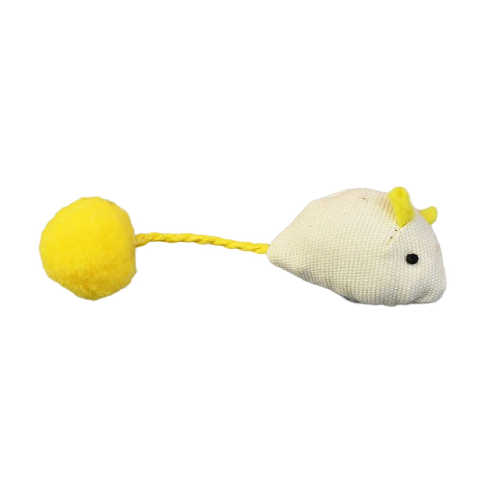 Atorse Interactive Mouse Cat Toy Cat Mice Toys Teaser For Cats And Kitten Training White