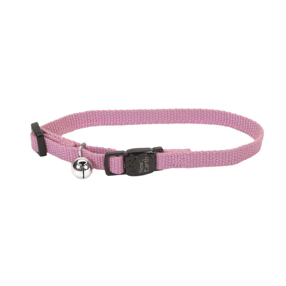 Coastal Pet New Earth Soy Adjustable Breakaway Cat Collar - Eco-Friendly, Odor-Resistant And Adjustable Cat Collar, Rose, 3/8' X 08'-12'