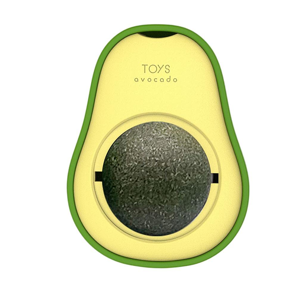 Atorse Multifunctional Catnip Toy 360 Totating Catnip Wall Ball Toys Catnip Ball