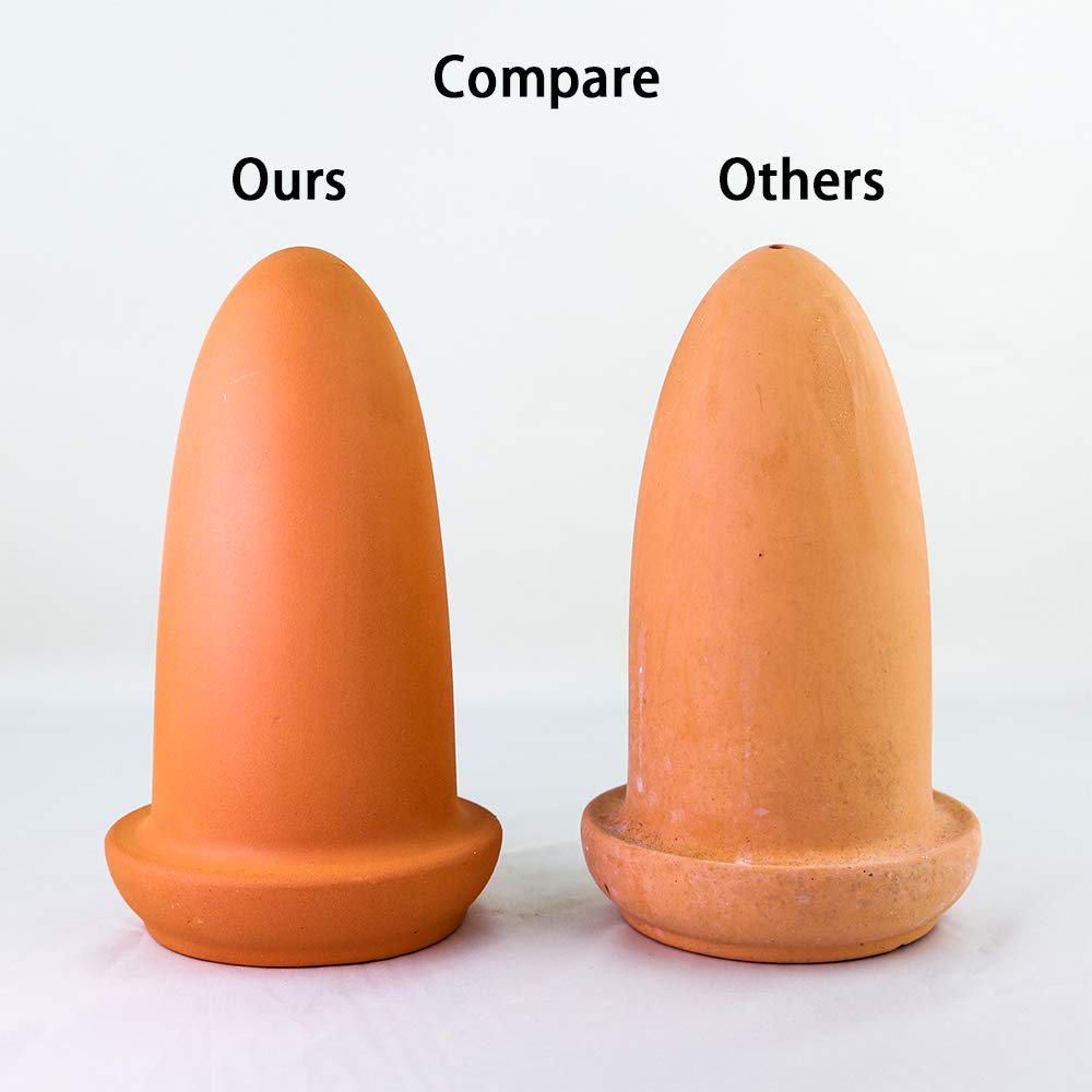 Aqua Kt Discus Angelfish Fish Breeding Cone Spawning Slates For Aquarium Landscape Fish Tank, 7.1 Inch Height, Made Of Natural C