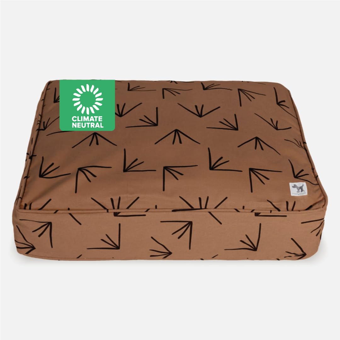 Molly Mutt Medium To Large Duvet Cover, Heat Waves, Brown With Black Accents, 22''X27''X5''