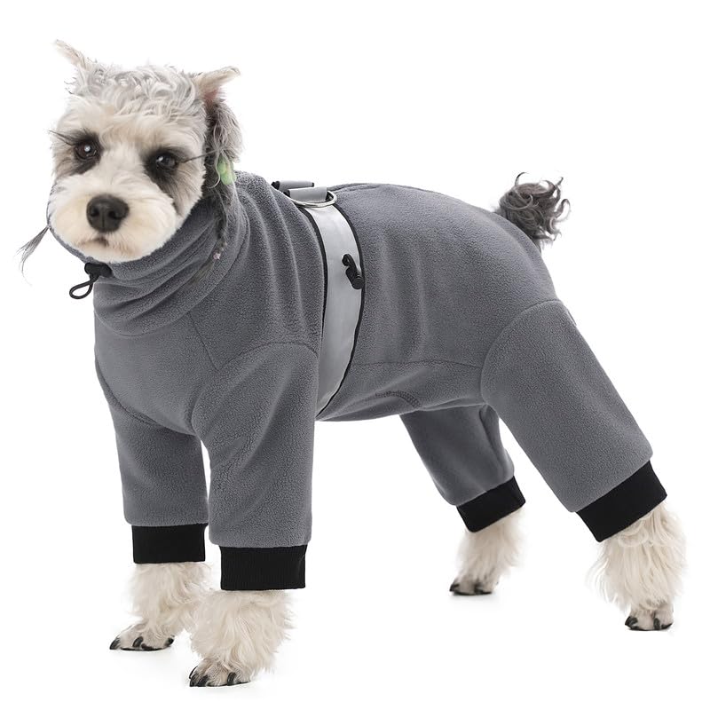 Dog Coats For Small Dogs, Polar Fleece Dog Pajamas Bodysuit For Small Medium Dogs, Dog Winter Jacket Dog Sweater Dog Vest For Sm