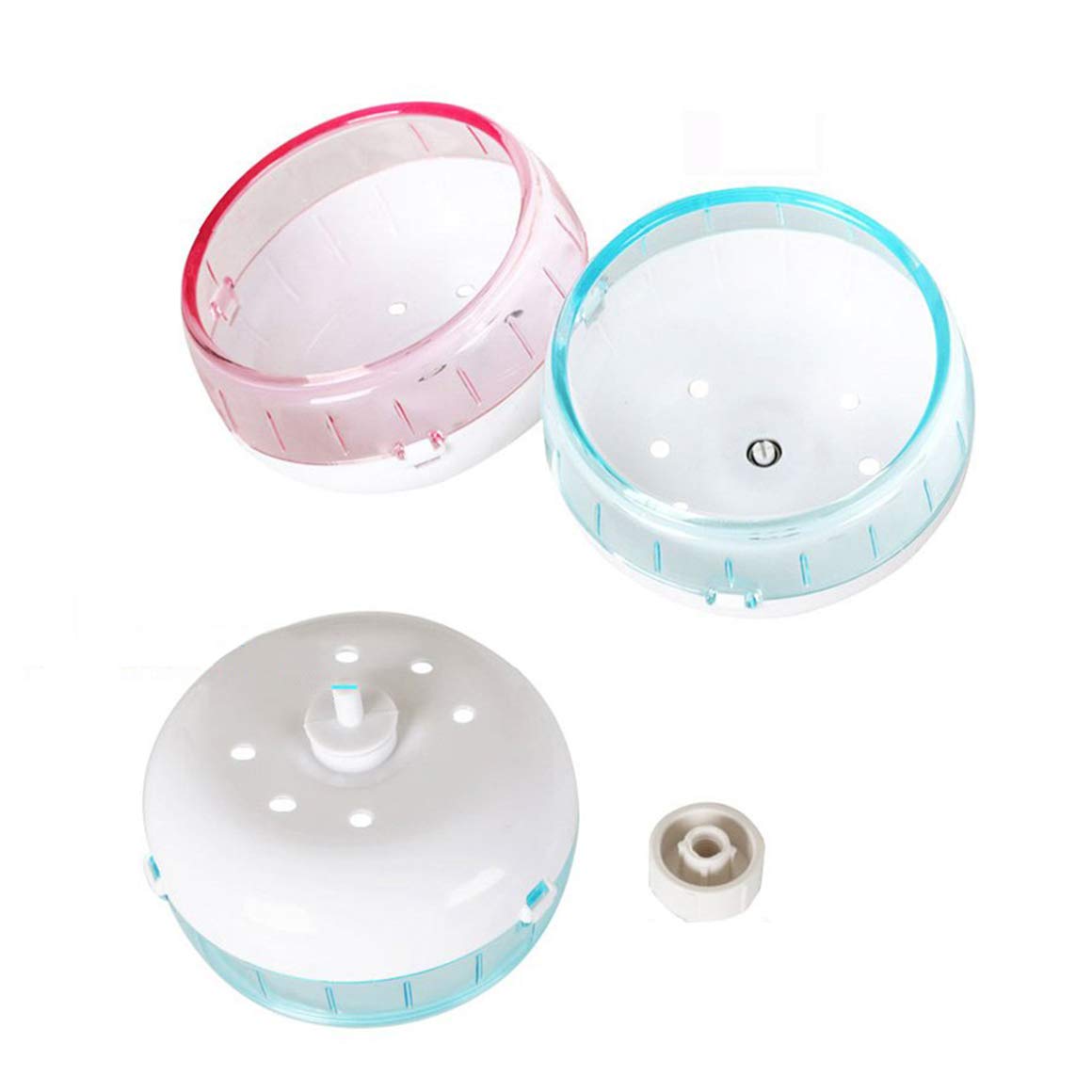 Zoopolr 4.7 Inches Small Silent Spinner Exercise Running Wheel For Small Hamsters, Gerbils, Or Mice (Pink Running Wheel)
