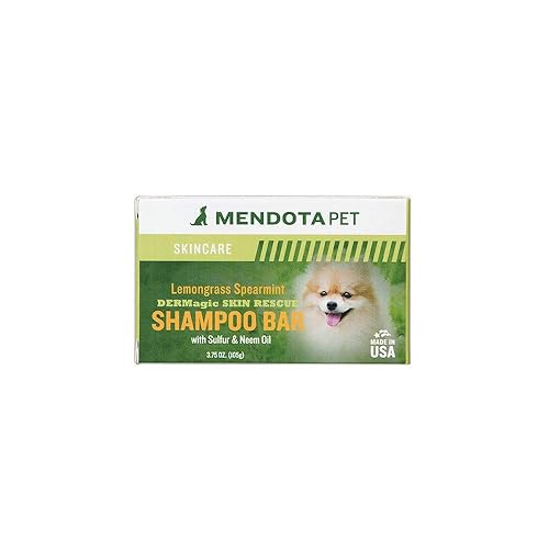 DERMagic Skin Rescue Shampoo Bar - 99% Organic, Lemongrass & Spearmint, 3.75 oz, Model 4440