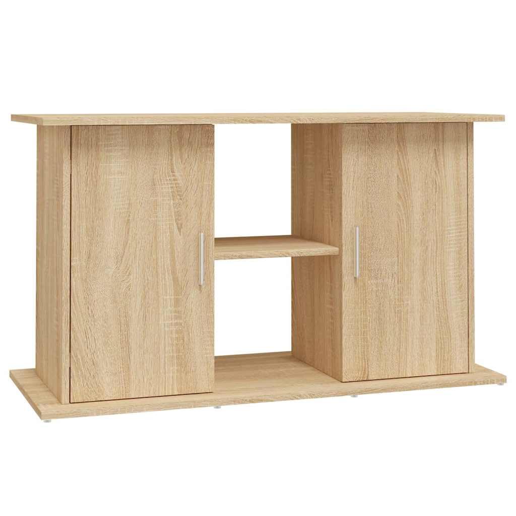 vidaXL Aquarium Stand Black Oak Engineered Wood 39.8 x 16.1 x 22.8 in