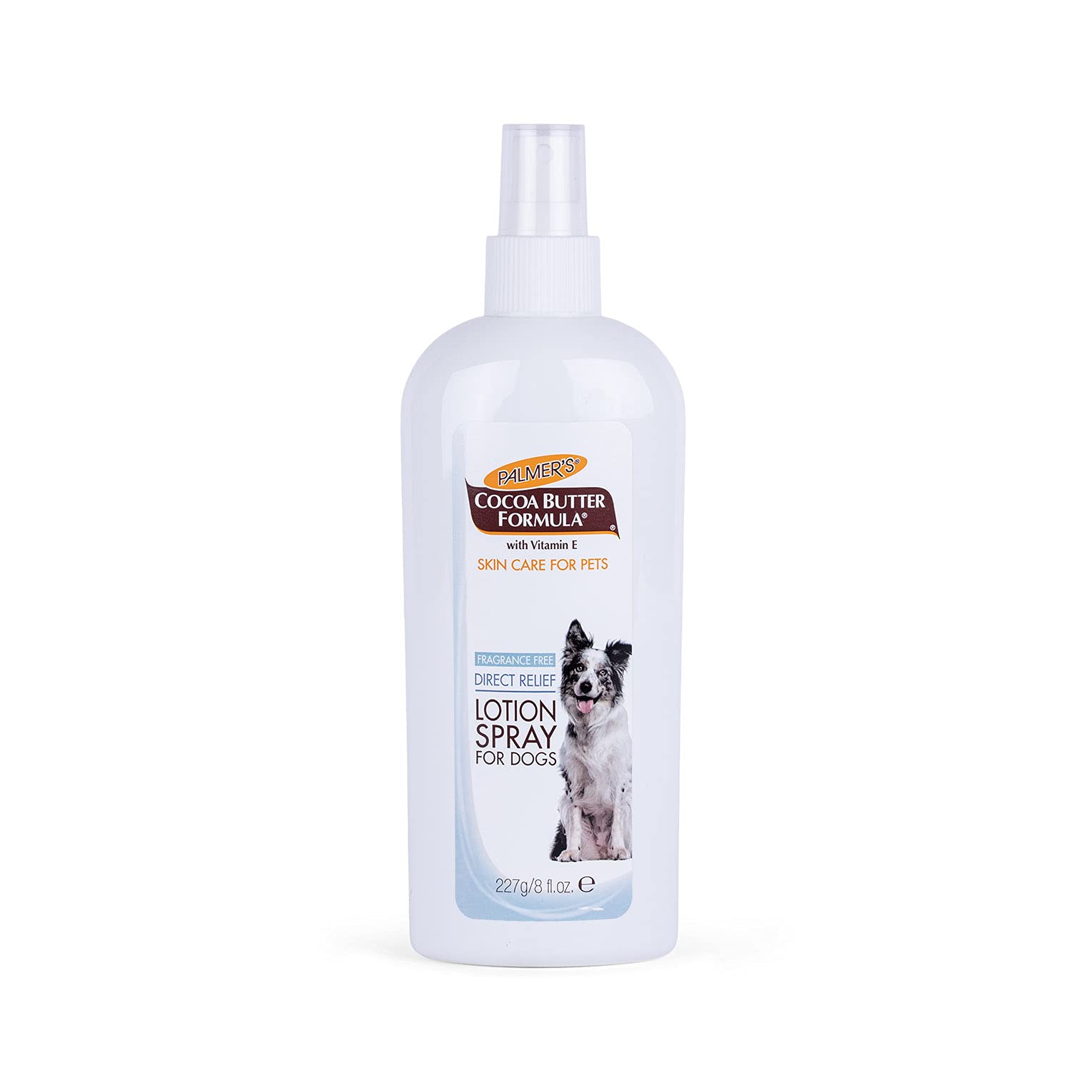 Palmers for Pets Cocoa Butter Formula Direct Relief Lotion Spray for Dogs with Vitamin E | Fragrance Free Dog Lotion for Dry It