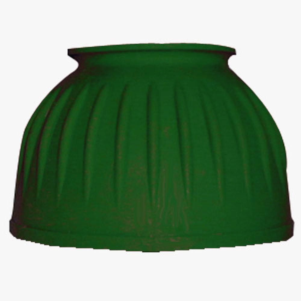 Intrepid International Hunter Green Ribbed Pull-On Bell Boots, Large - Durable Horse Boots, Protects Horse Hooves Against Injury, Pull-On Bell Boot Horse