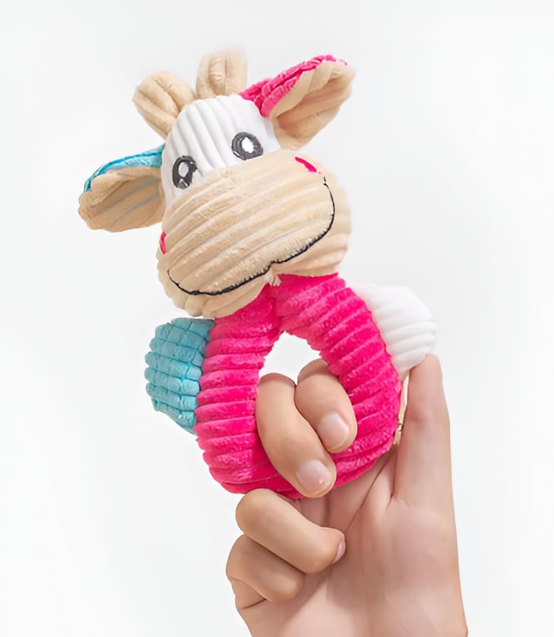 Generic Cow Dog Toy,Tuffy Dog Toys&Chew Proof Dog Toy,Dog Stuffed Animals Chew Toy,Floppy Dog Toy Chewy Dog Toys Squeaky Plush S