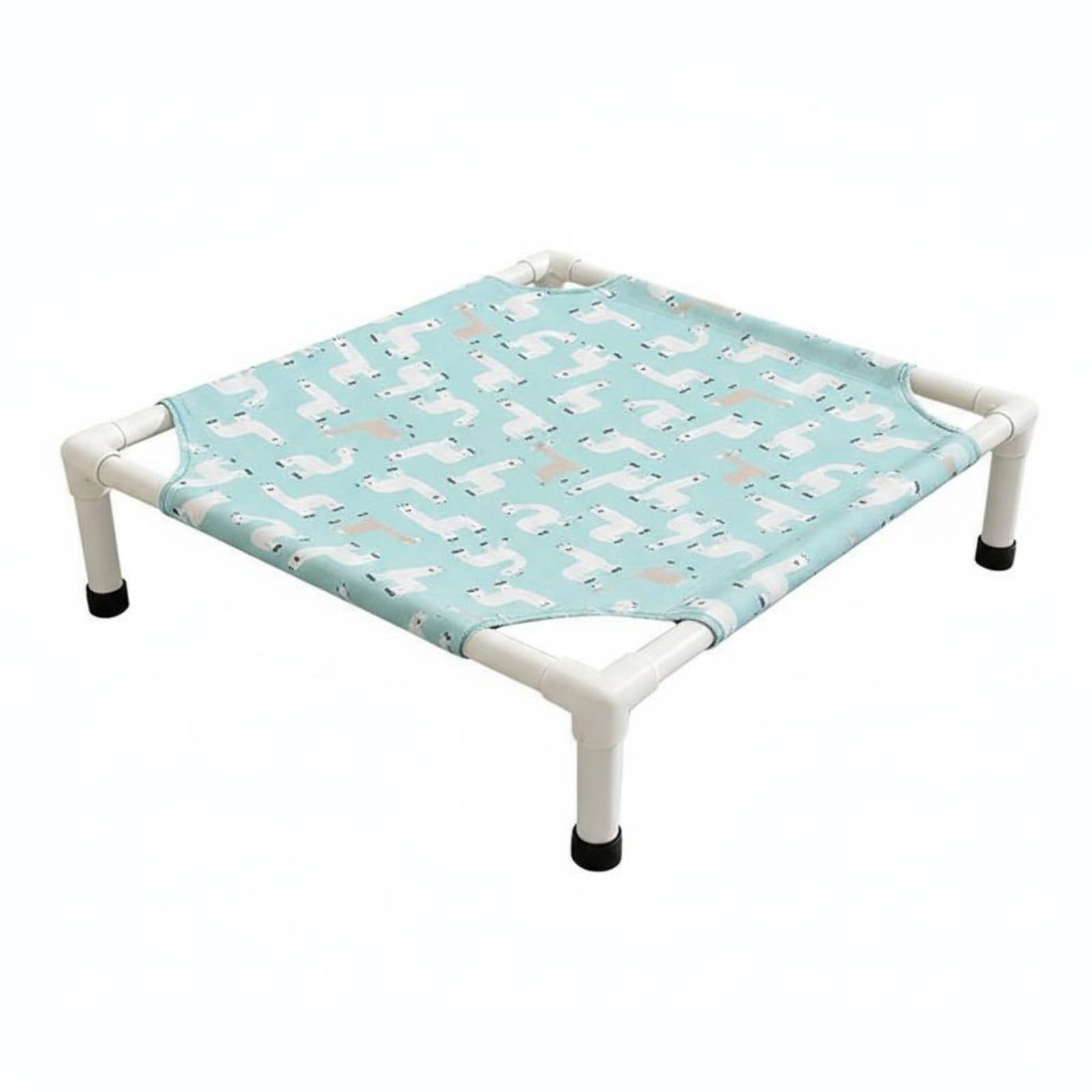 LOOM TREE Detachable Elevated Dog Bed YearRound Raised Dog Bed Washable Mesh Pet Cot Above the Ground for Small Dogs, L, Alpaca