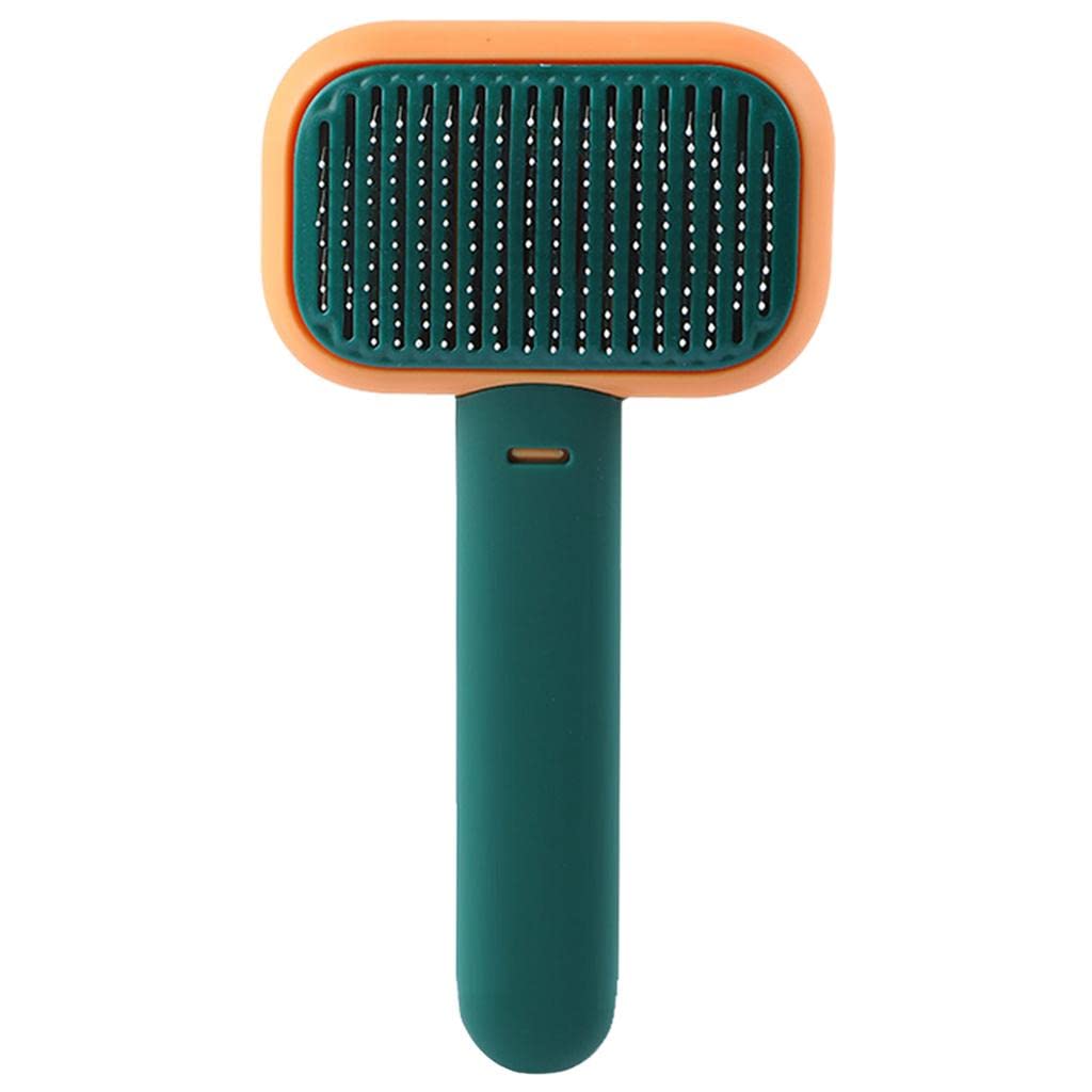 ECOMISTIQ Pet Grooming Brush Easily Cleaning Undercoat Tangled Gm Dogs Orange Green| Brushes Combs & Rakes| | Dog Supplies |Pet