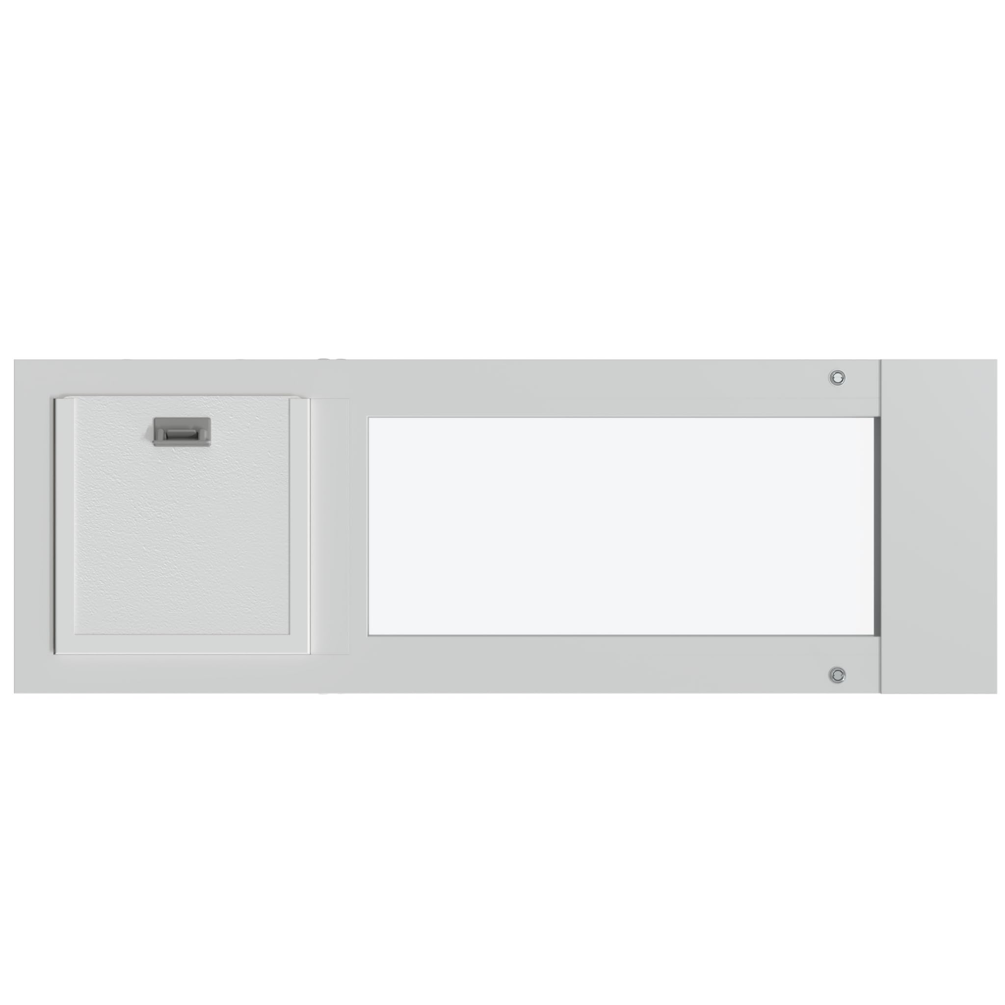 Liberty Cat Door for Sash & Vinyl Windows | Economical Sturdy Window Insert | White Frame | 30.5 - 32 Width Range