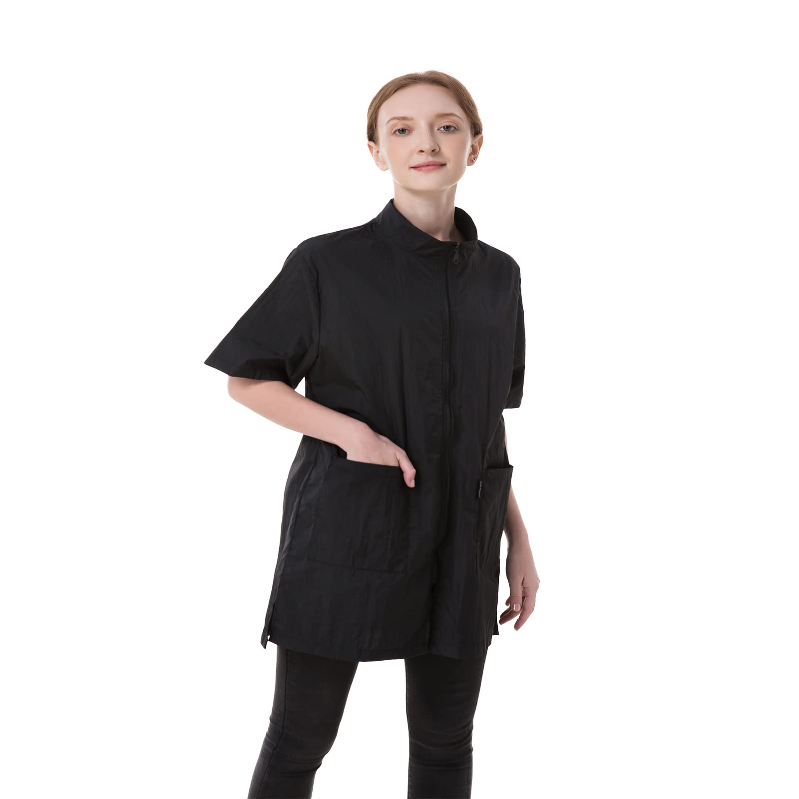 Dhxyzzb Myonly Dog Pet Grooming Smock Work Clothes Nylon Barber Apron For Salon, Large