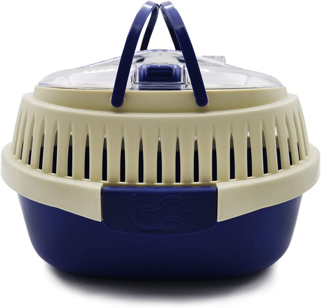 Kameiou Blue Small Animal Carrier For Guinea Pig, Sugar Glider, Hamster, Hedgehog, Chinchillas, Rat, Snakes - Portable, Lightwei