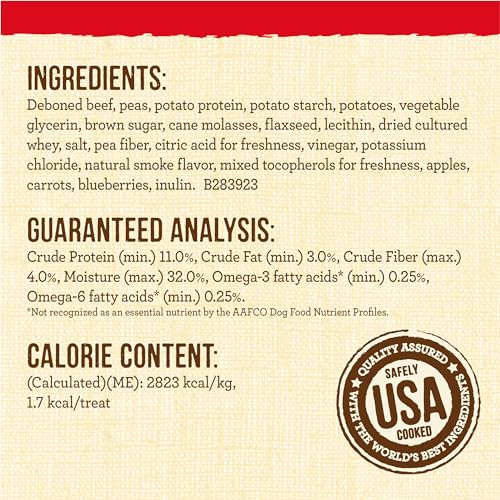 Merrick Lil Plates Bitty Beef Recipe Grain Free Small Breed Dog Treats - 5 oz. Pouch