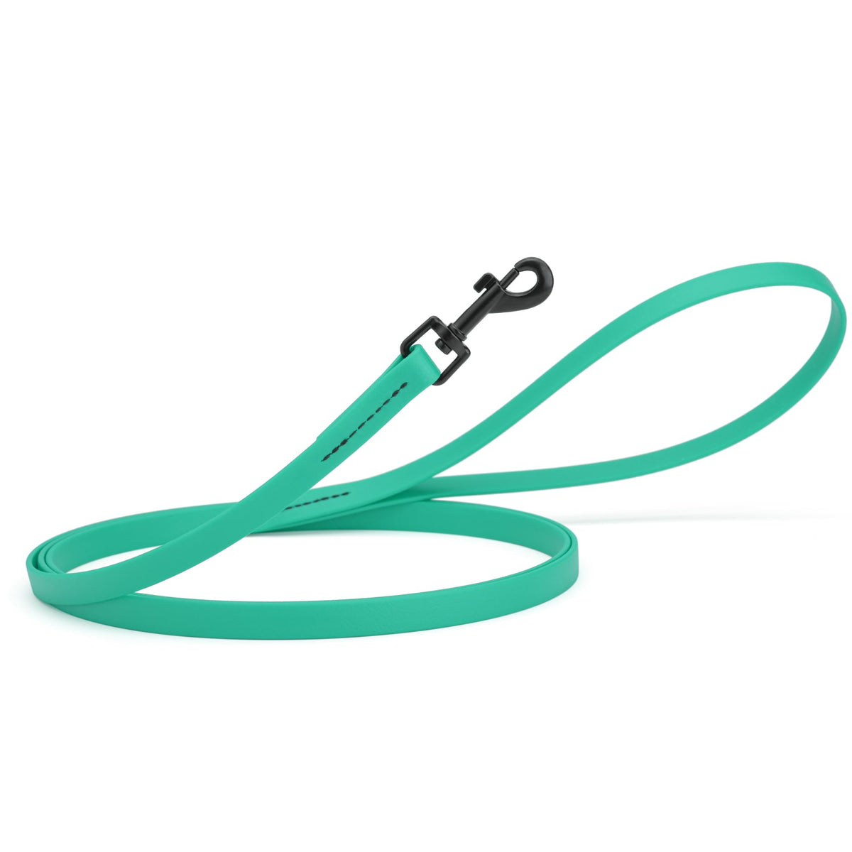 Dogline Biothane Waterproof Dog Leash Strong Coated Nylon Webbing with Black Hardware Odor-Proof Easy to Clean High Performance 