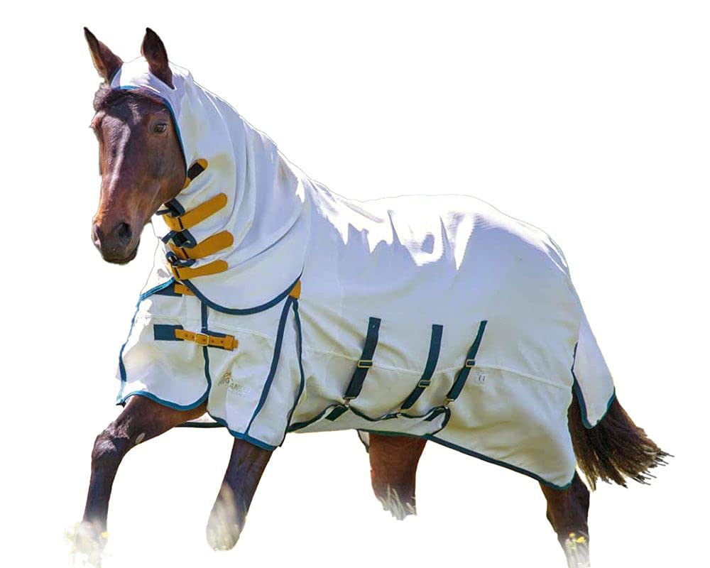 Shires Highlander Plus Sweetitch Horse Combo Rug - White 6Ft6