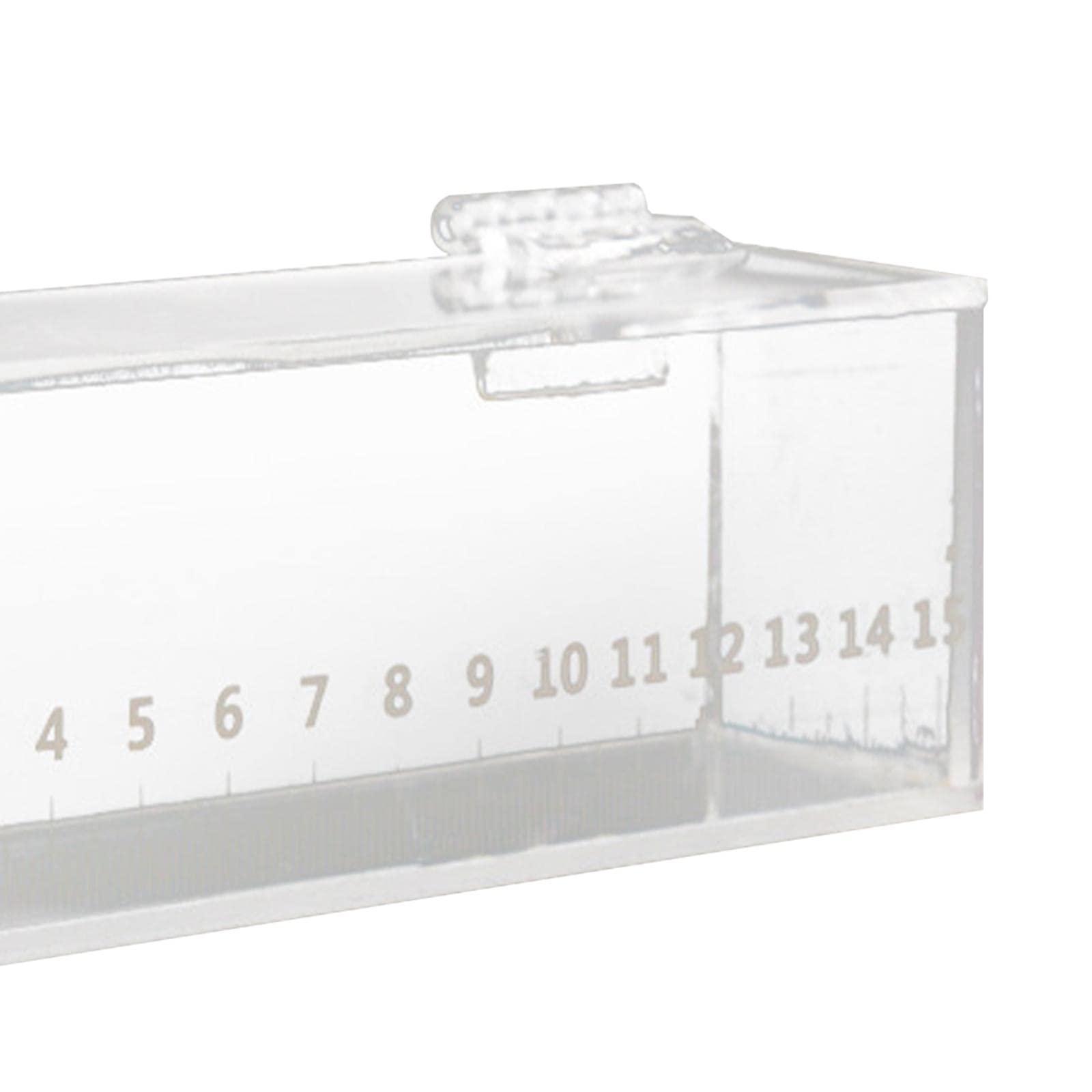 Fish Viewing Box,Acrylic Fish Breeding Box,Fishing Photo Tank,Hatching Boxes, Clear Micro Landscape Fish Tank With Scale