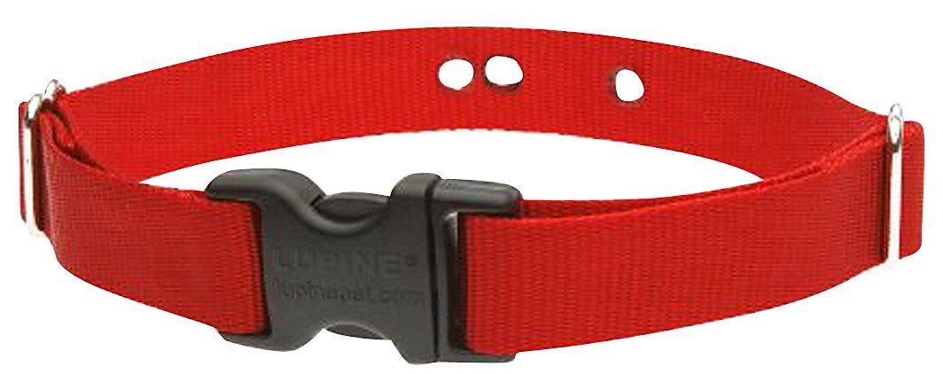 Lupinepet Basics 1' Red 12-17' Containment Collar Strap For Medium Dogs