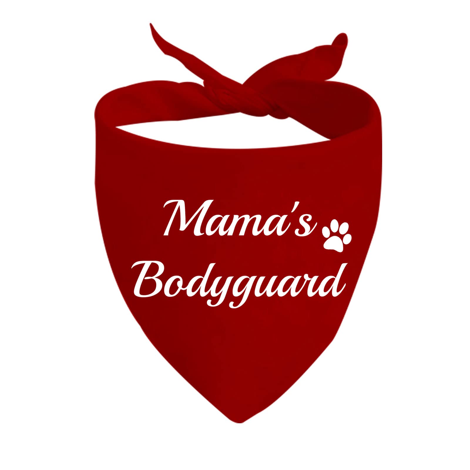 Jxgzso 1 Piece Security Dog Bandana Mama'S Bodyguard Dog Bandana Security Scarf Over The Collar Dog Bandana (Mamas Bodyguard D)