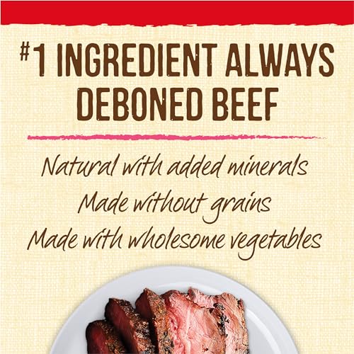 Merrick Lil Plates Bitty Beef Recipe Grain Free Small Breed Dog Treats - 5 oz. Pouch