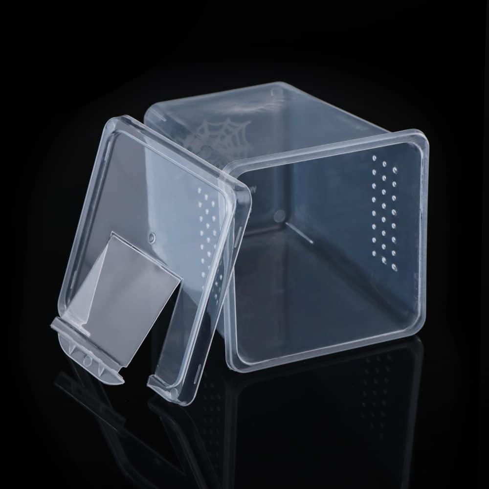 DQITJ 4 Pcs Acrylic Insect Breeding Box - Terrarium for Spiders, Scorpions, Mantis, Centipedes