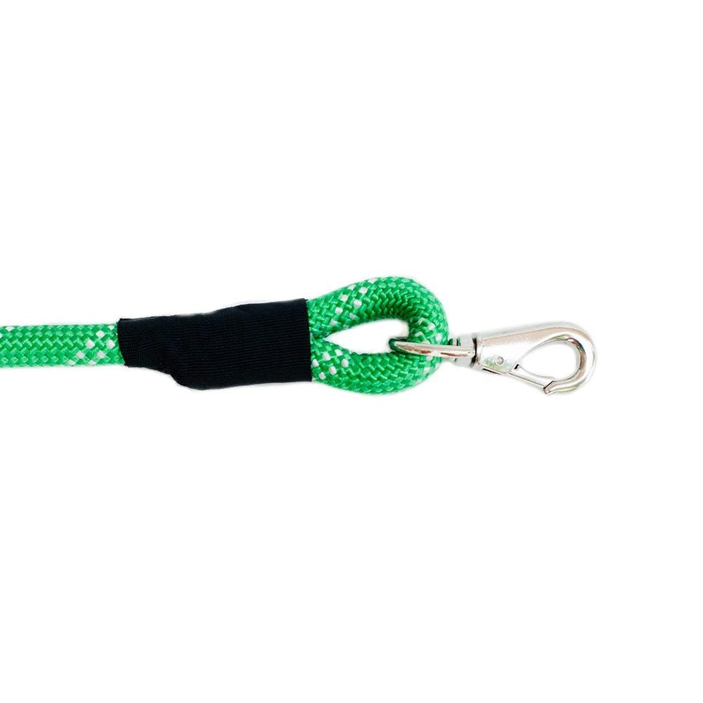 Zippypaws Climbers Dog Leash, Durable Rope Leash For Large Dogs, 6 Feet Long, 2/3 Inch Thick, Green