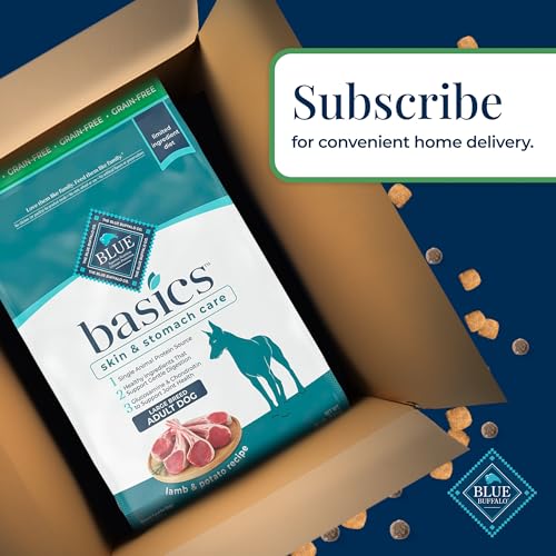 Blue Buffalo Basics Adult Large Breed Grain-Free Dry Dog Food for Skin & Stomach Care, Limited Ingredient Diet, Made in the USA