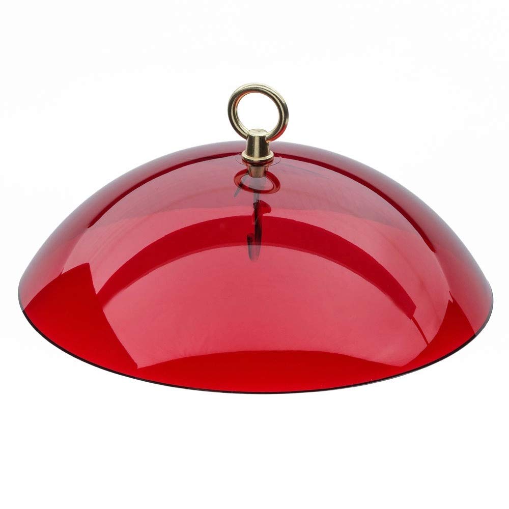 Birds Choice RED DOME Protective Dome, Protective Cover for Hanging Bird Feeders, 10, Red